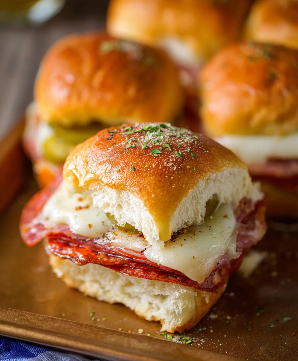 Easy Hot Beef Sub Sliders-Flavorful Party Bites