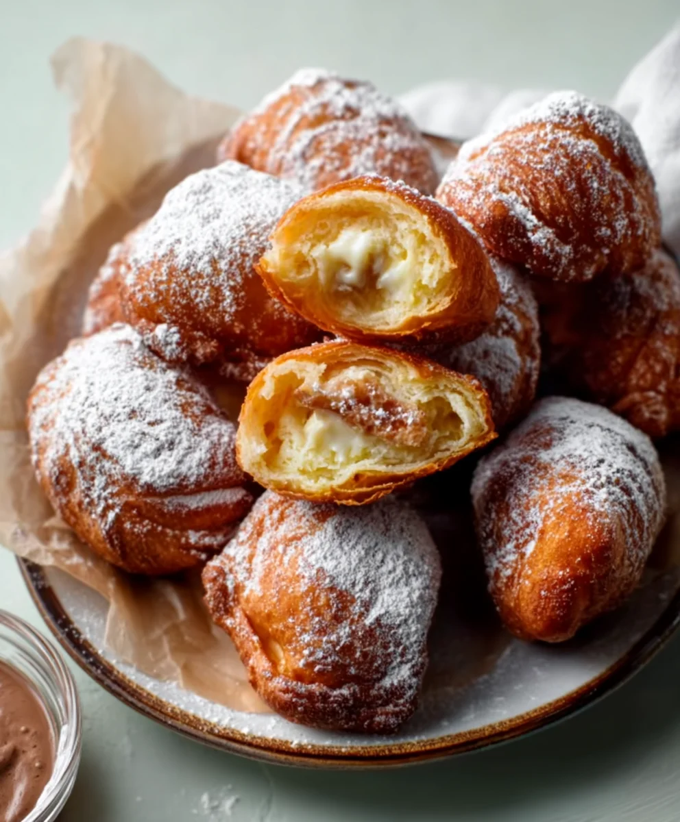 Fried Croissant Beignets-Decadent French Pastry Recipe