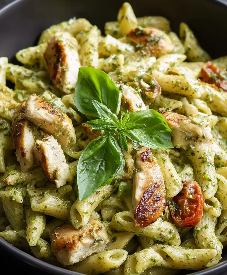Creamy Chicken Pesto Pasta Recipe – Easy & Delicious