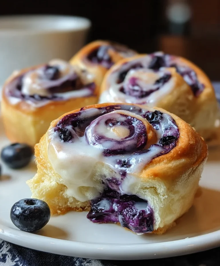 Blueberry Cheesecake Rolls-Sweet Creamy Delight