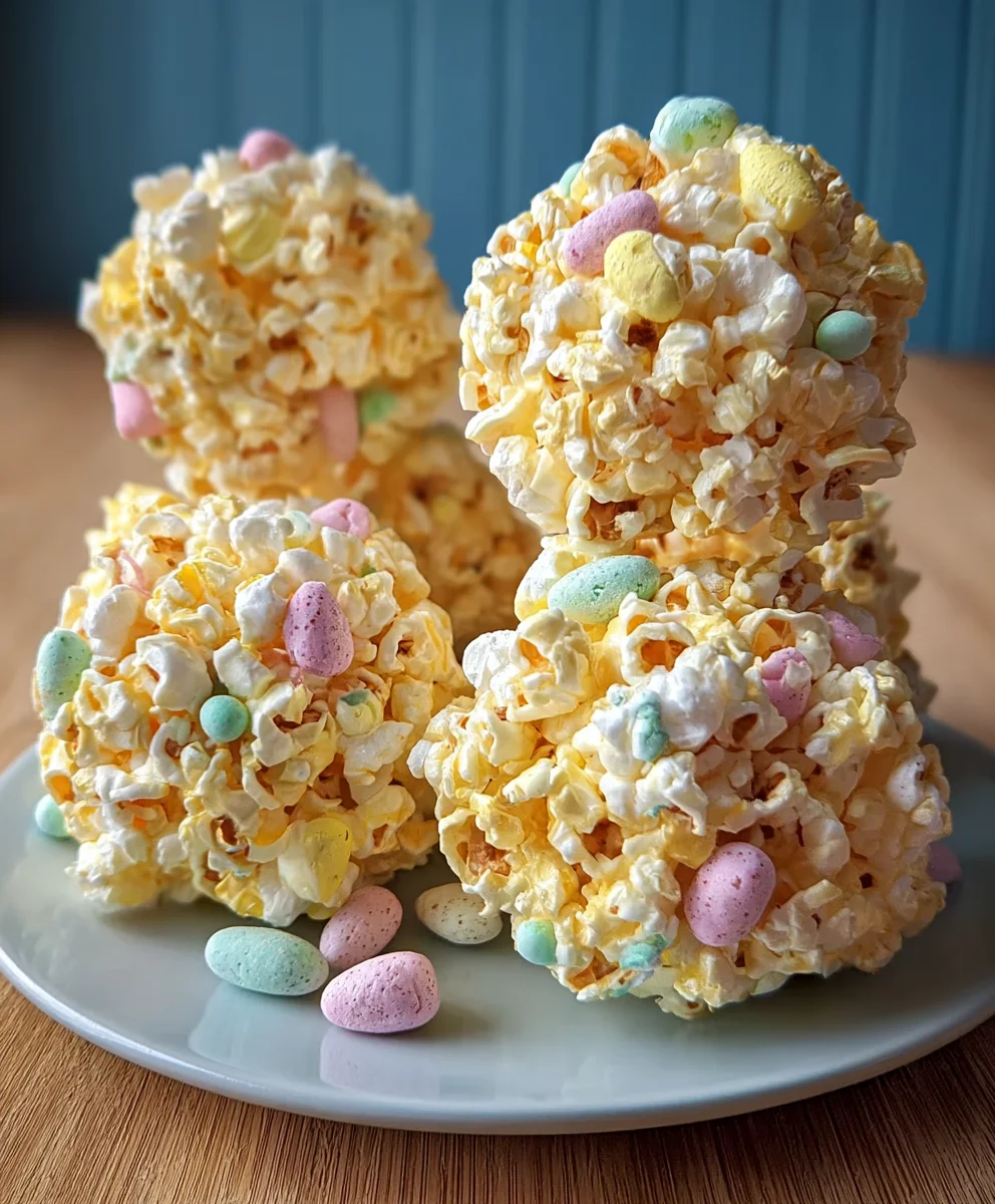 Easy Easter Popcorn Balls - Festive Treat