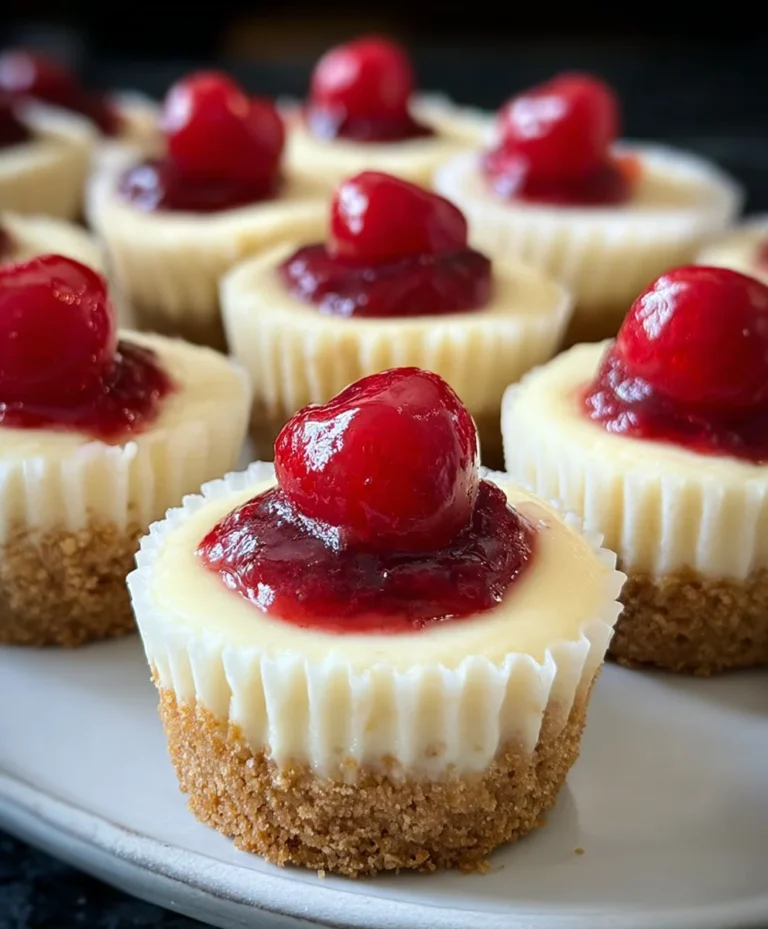 Super Easy Mini Cheesecakes Vanilla Wafer Crust