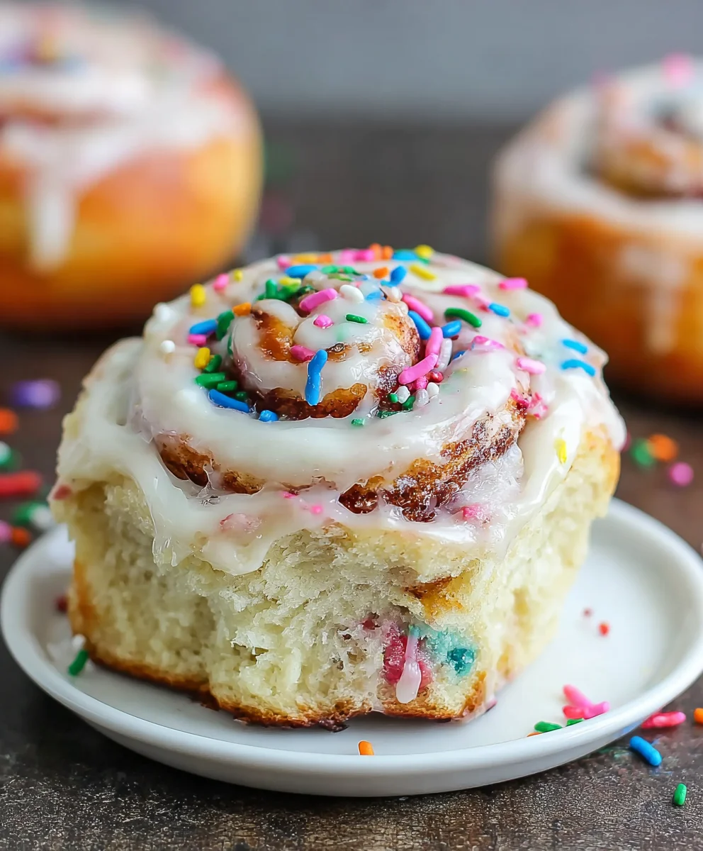 Funfetti Cinnamon Rolls-Easy Sweet Treat