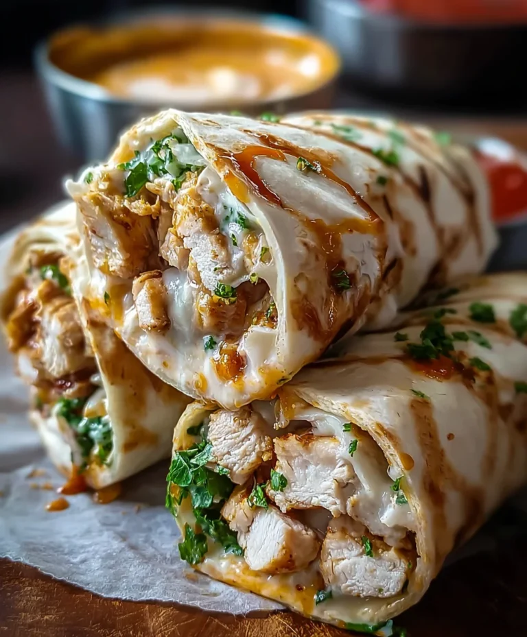 Cheesy Garlic Chicken Wraps – Easy Weeknight Meal