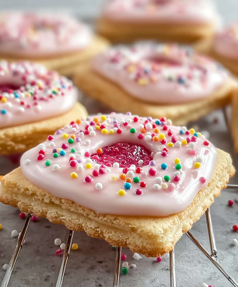 Frosted Pop-Tart Cookies - Easy Homemade Treat