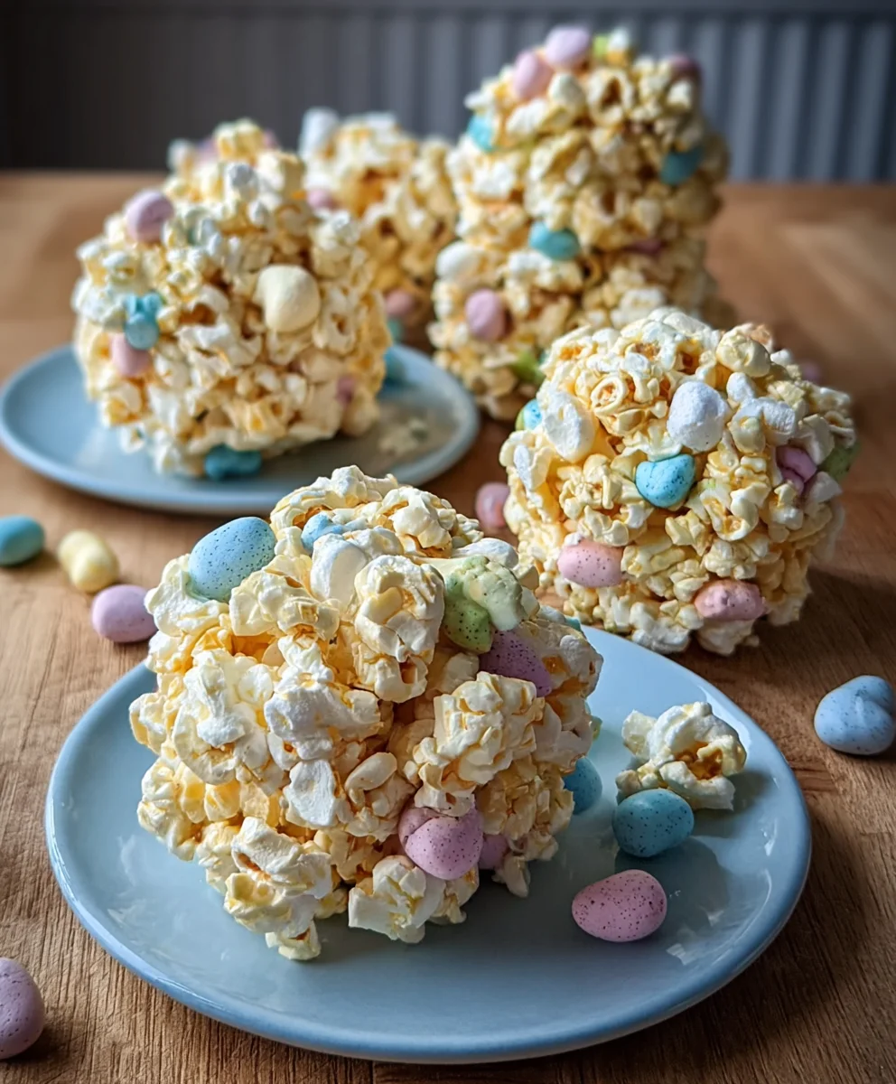 Easy Easter Popcorn Balls - Festive Treat
