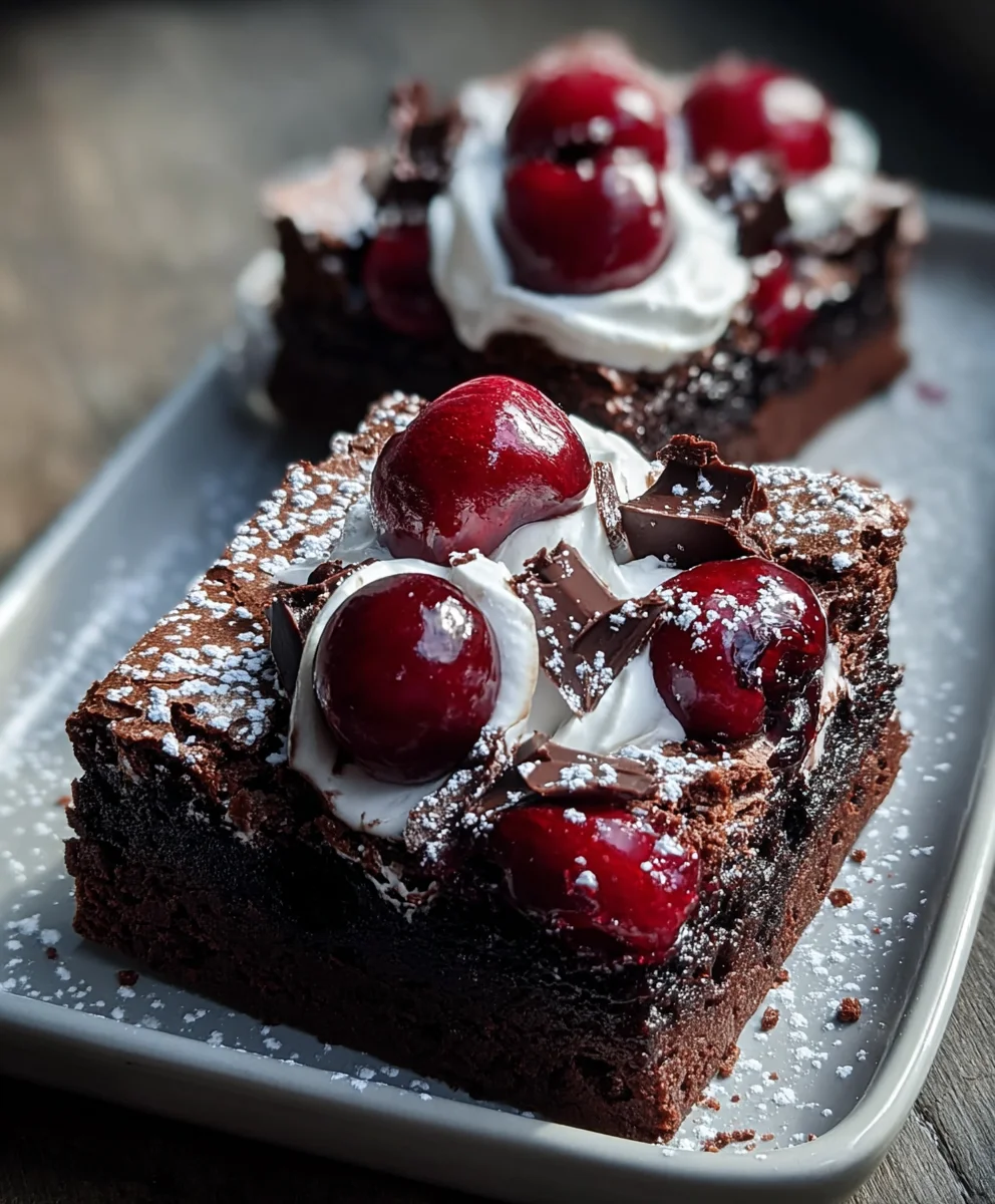 Small-Batch Black Forest Brownies-Easy Decadent Treat