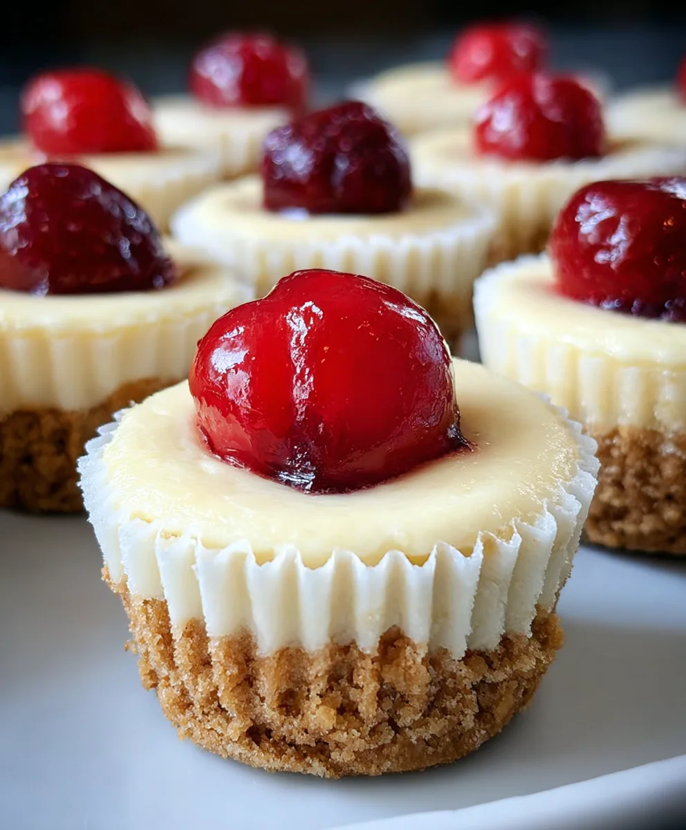 Super Easy Mini Cheesecakes Vanilla Wafer Crust