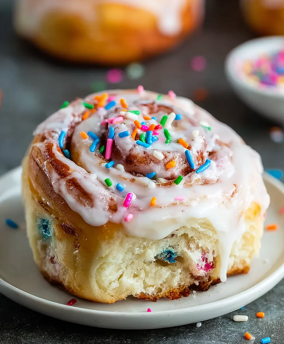Funfetti Cinnamon Rolls-Easy Sweet Treat
