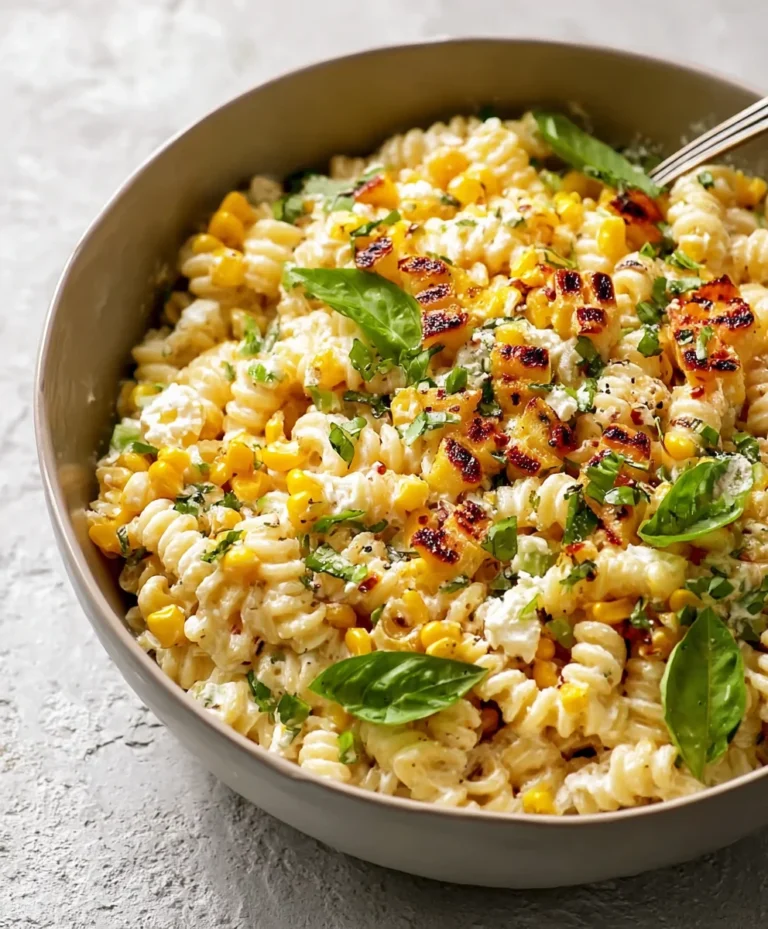 Creamy Street Corn Pasta Salad-Summer Favorite