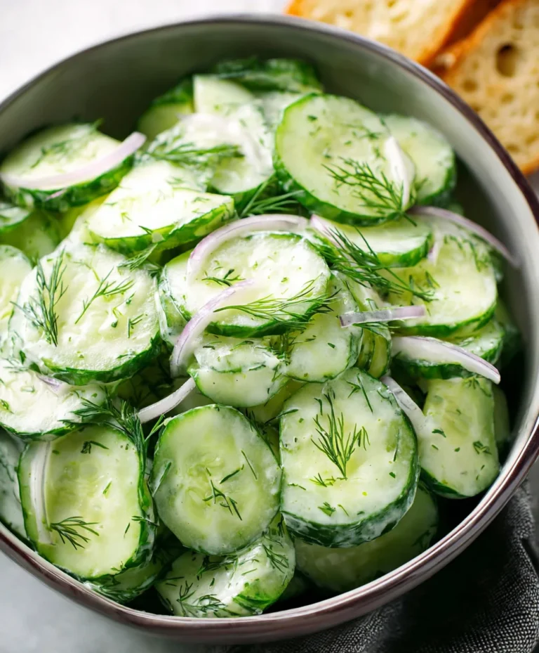 Easy Cucumber Dill Salad Recipe – Refreshing & Quick