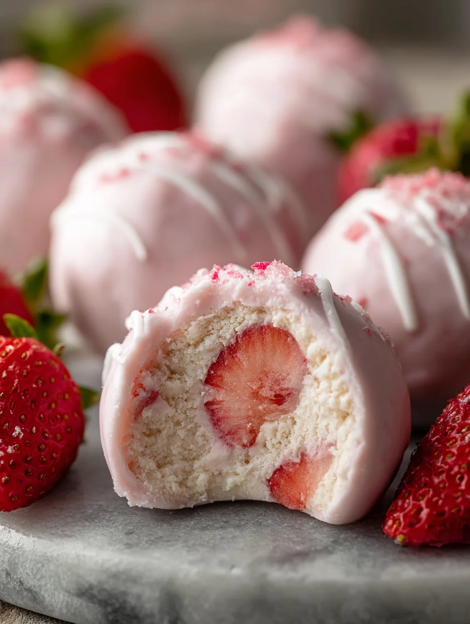 Easy Strawberry Yogurt Bites Healthy Dessert