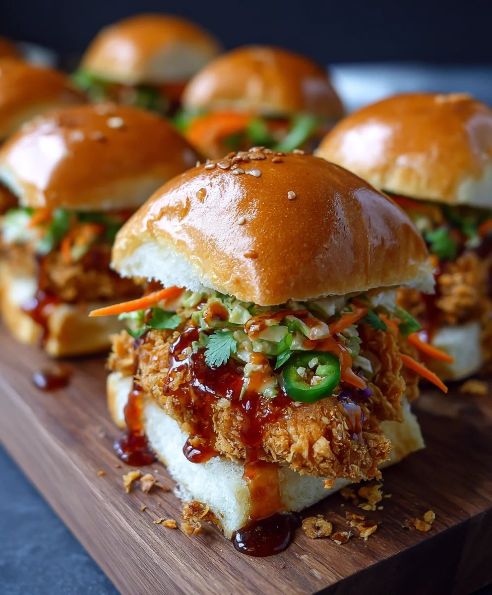 Easy Bang Bang Chicken Sliders Quick Recipe