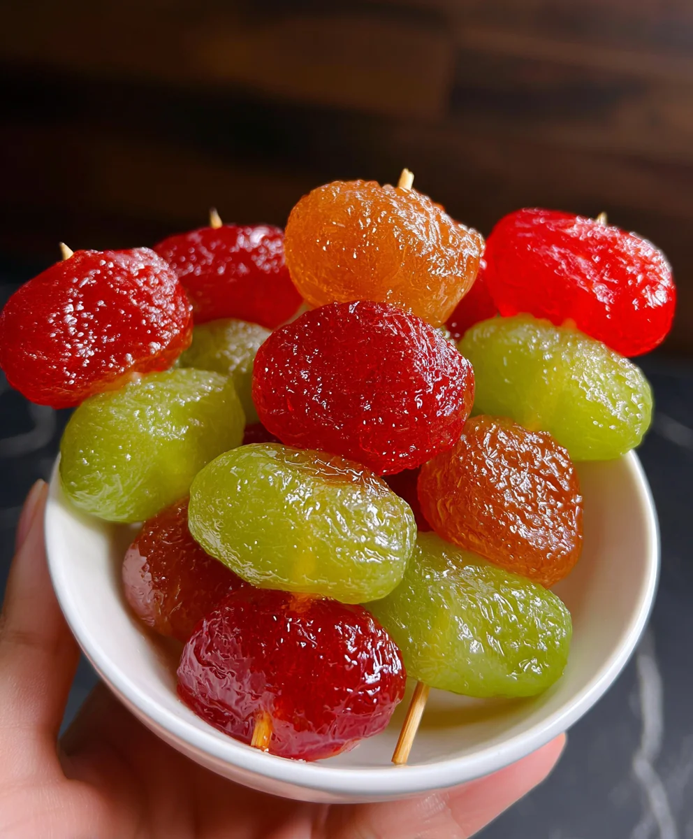 Easy Tanghulu Recipe - Sweet Candied Fruit Skewers