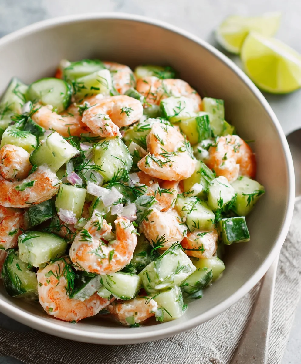 Refreshing Cucumber Shrimp Salad - Easy Summer Meal