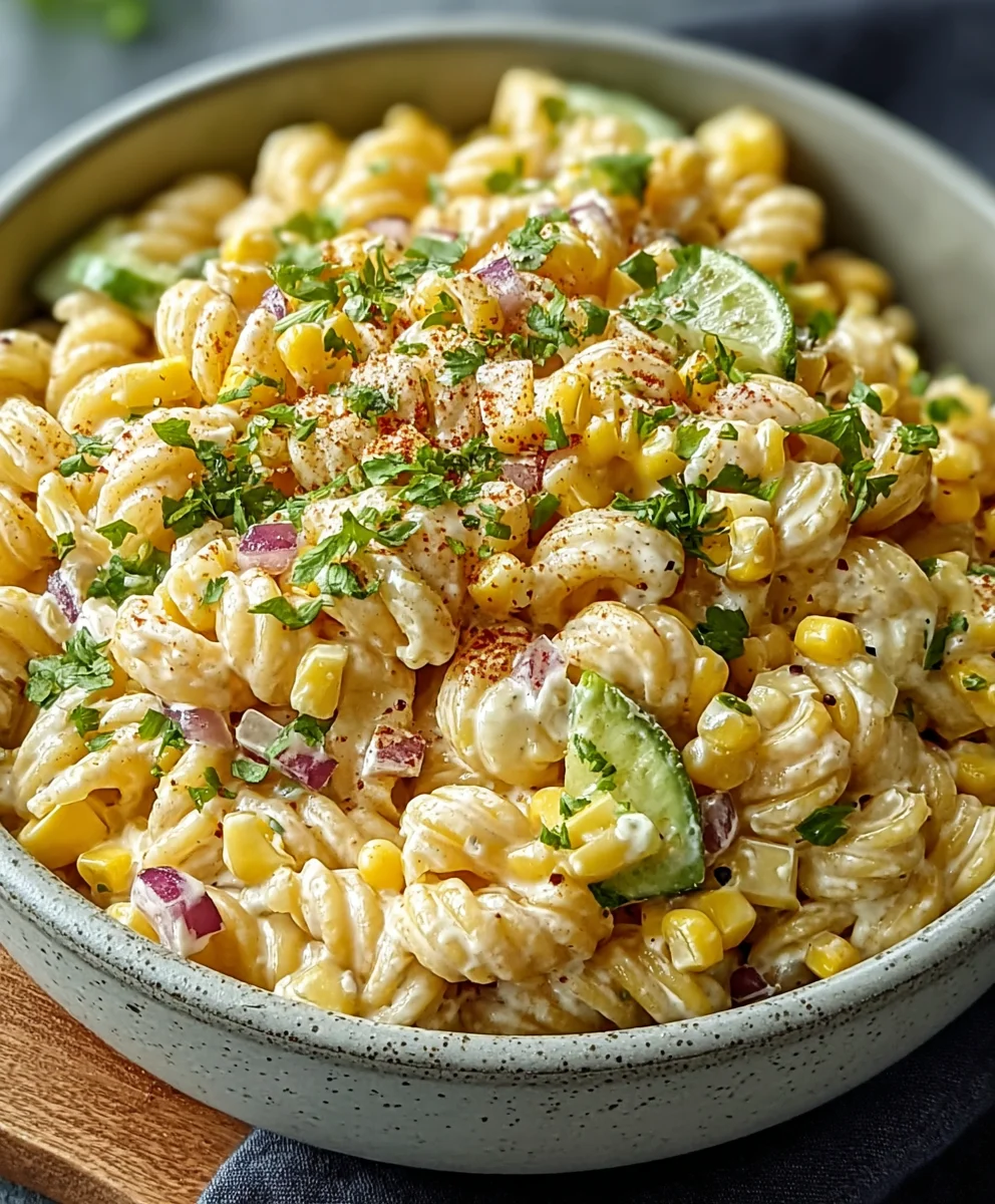 Mexican Street Corn Pasta Salad Recipe
