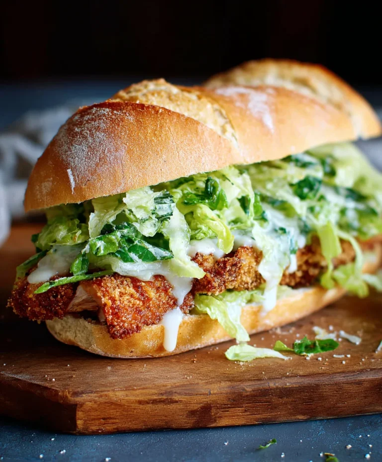 Crispy Chicken Caesar Sandwich – Easy & Delicious Recipe