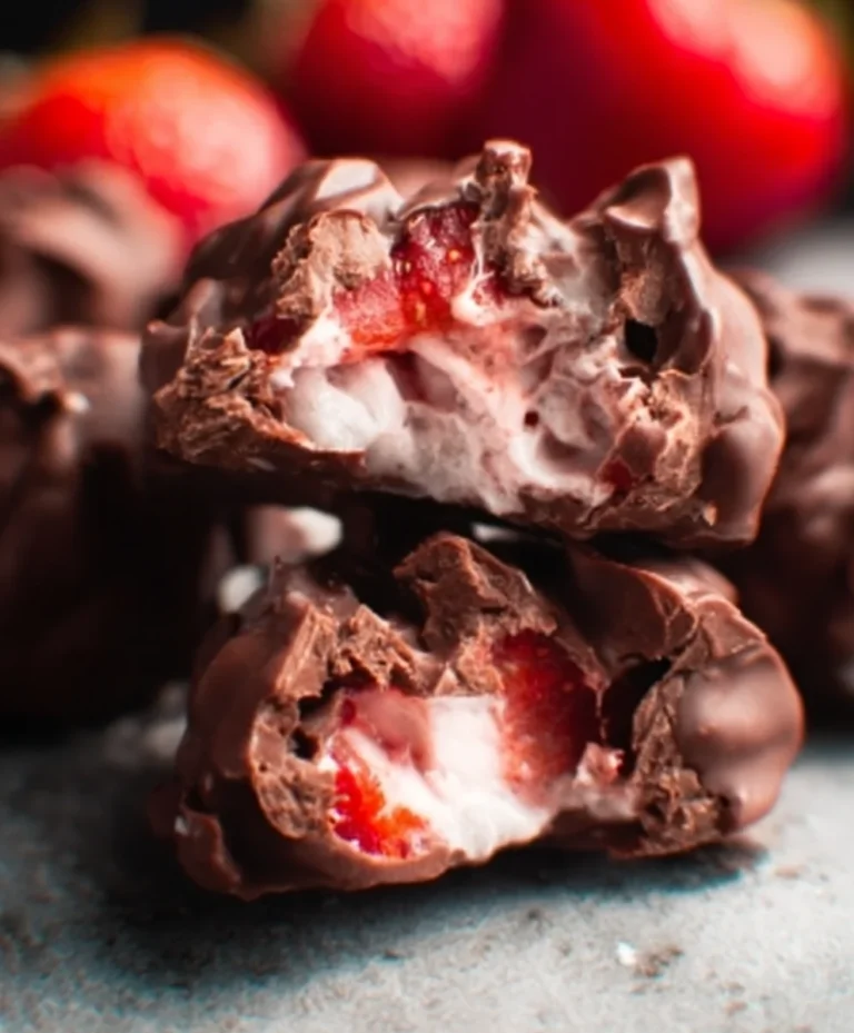 Chocolate Strawberry Yogurt Clusters – Easy Sweet Treat