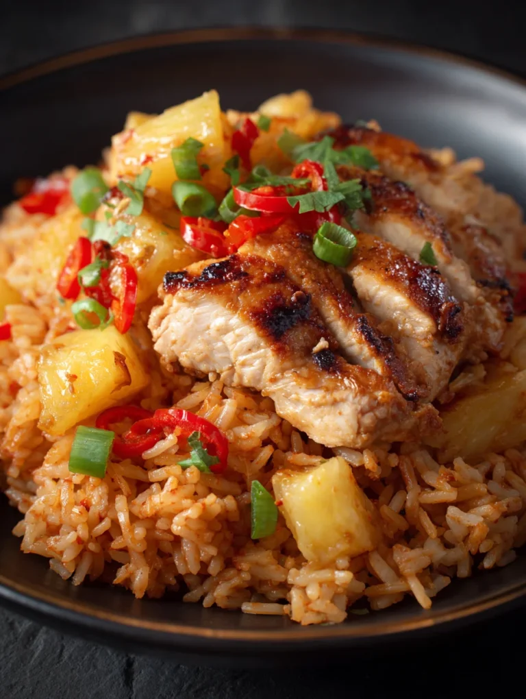Sweet Pineapple Chicken Rice Bowl Easy Dinner