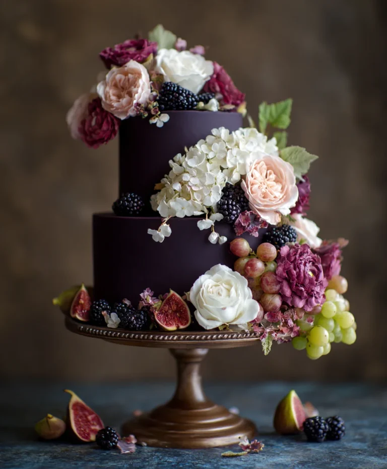 Black Tie Wedding Flowers- Grandmas Embrace Style
