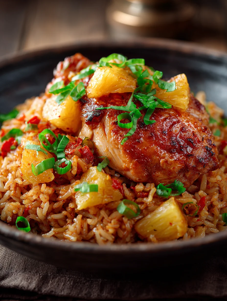 Sweet Pineapple Chicken Rice Bowl Easy Dinner