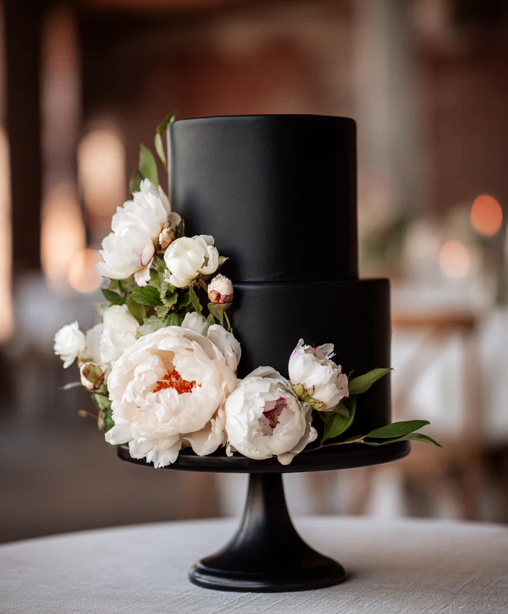 Black Tie Wedding Flowers- Grandmas Embrace Style