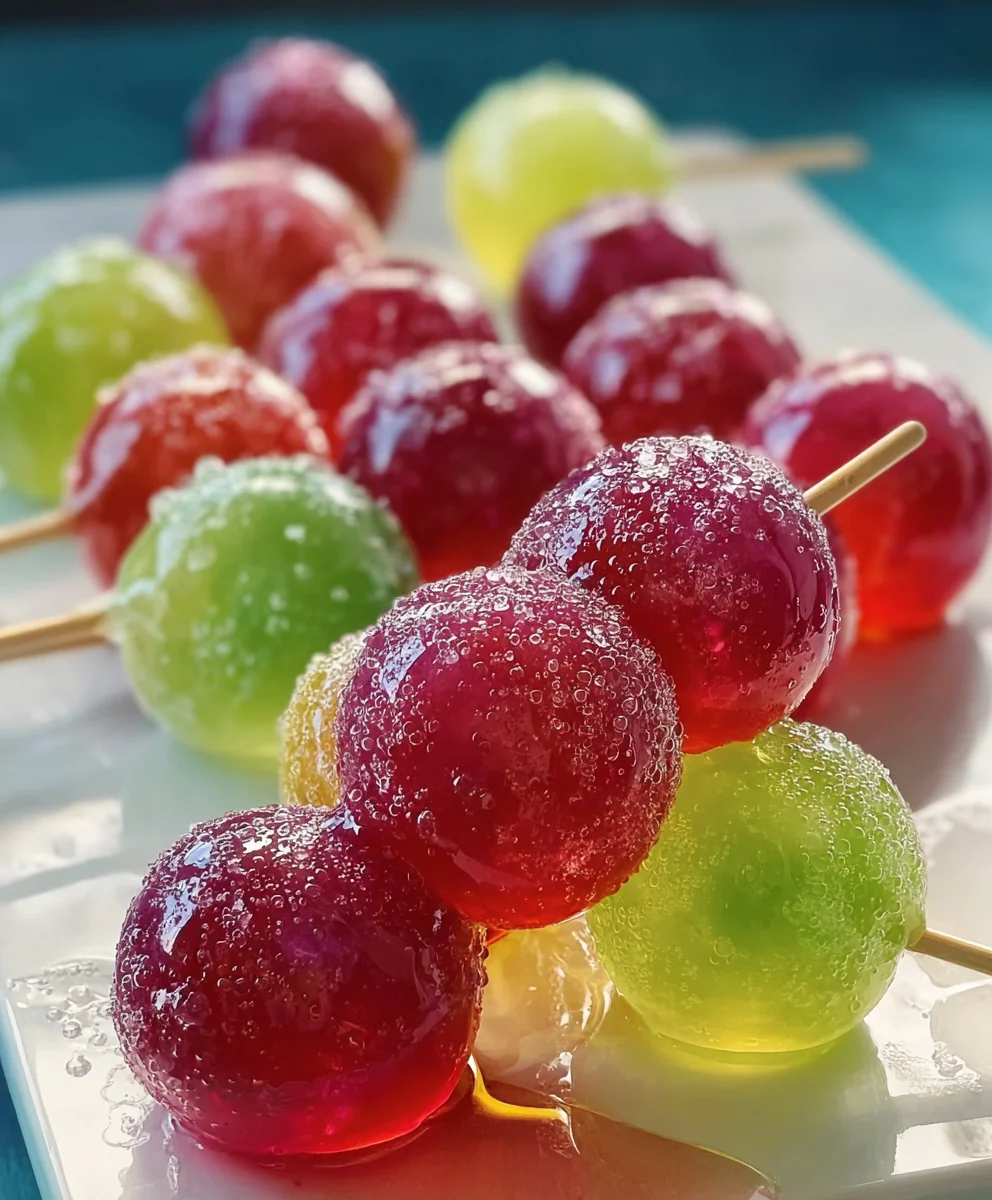 Frozen Candy Grapes Jell-O Recipe-Easy Sweet Treat