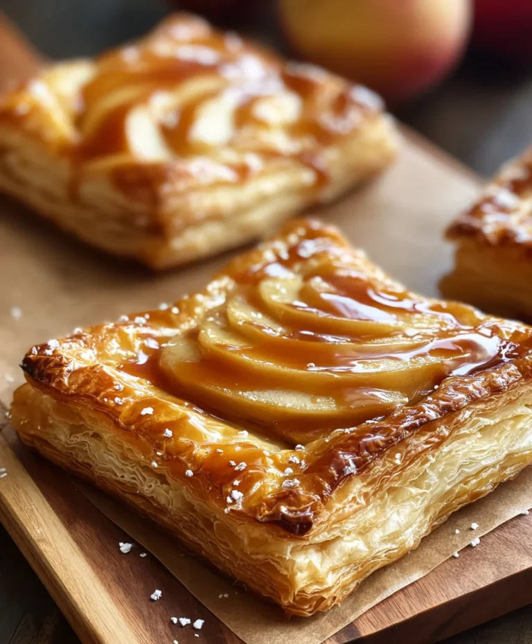 Caramel Apple Puff Pastry Bites-Easy Fall Treat