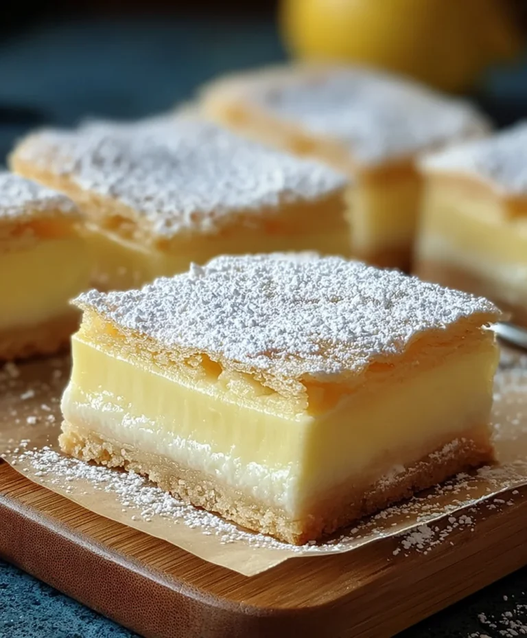 Easy Vanilla Custard Cream Squares Recipe