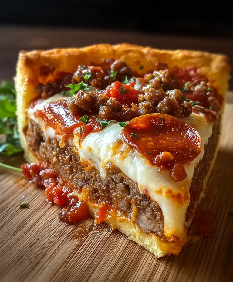 Pizza Burger Pie- Delicious Beef and Cheese Casserole