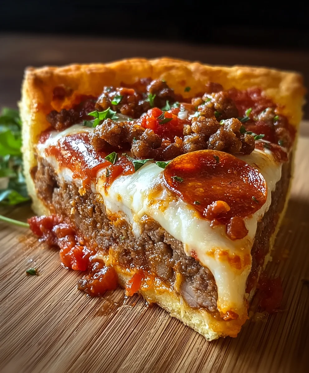 Pizza Burger Pie- Delicious Beef and Cheese Casserole