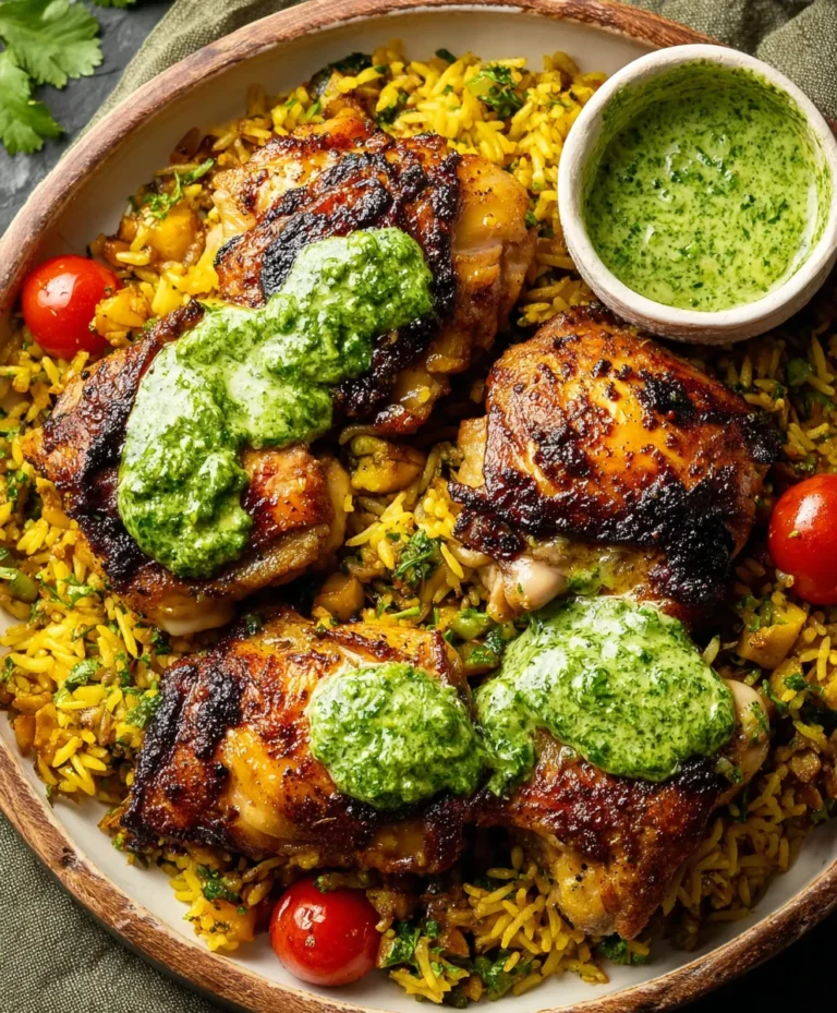 Peruvian Beef and Rice Green Sauce-Flavorful Dish