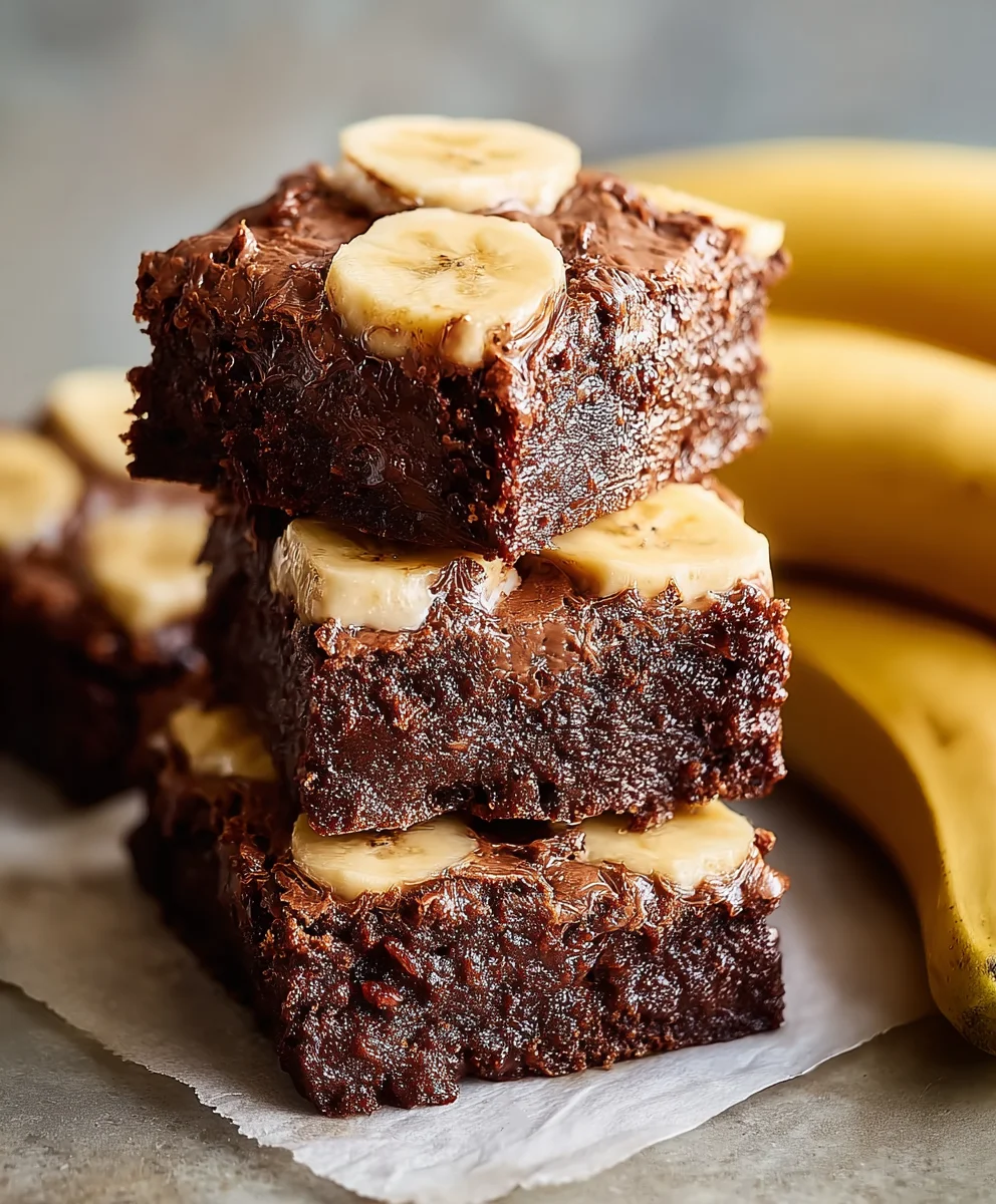 Easy Banana Brownies - Delicious Homemade Treat