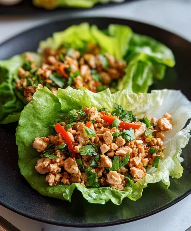 Thai Chicken Lettuce Wraps