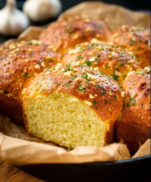 Garlic Butter Keto Bread