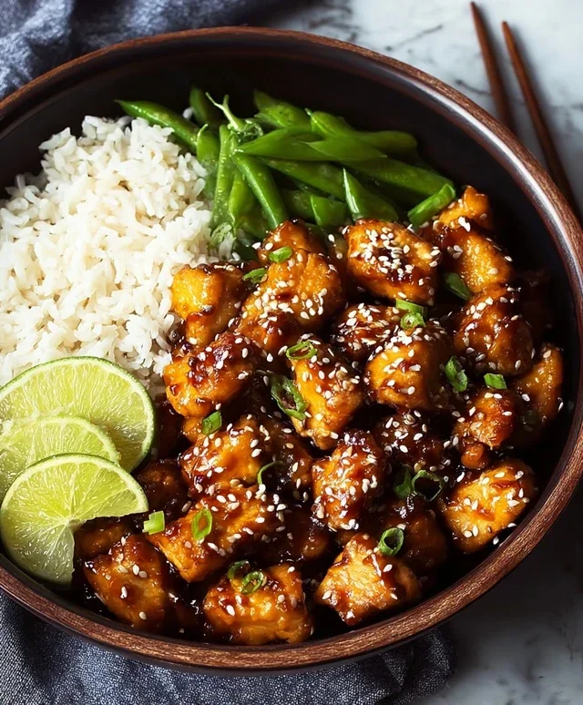 Healthy Sesame Chicken Dish