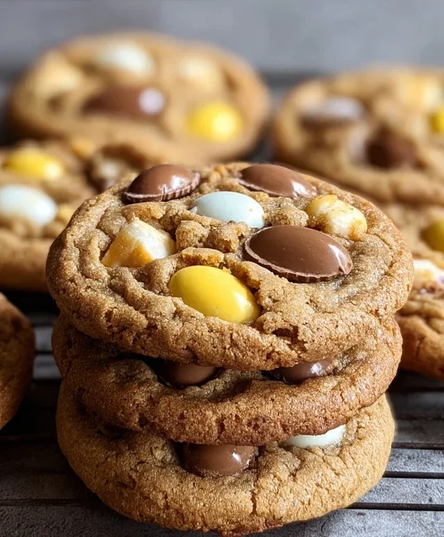 Brown Butter Cadbury Egg Cookies