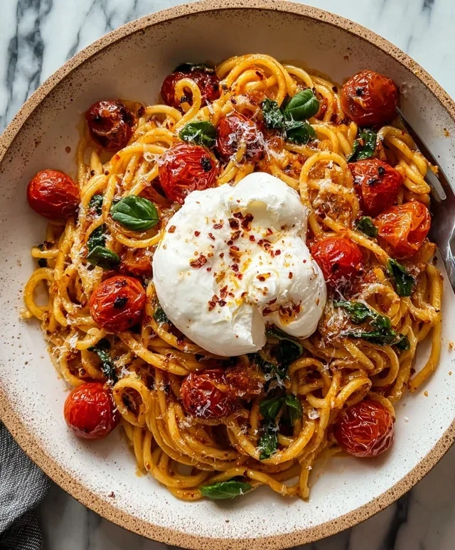 Burst Tomato Burrata Pasta