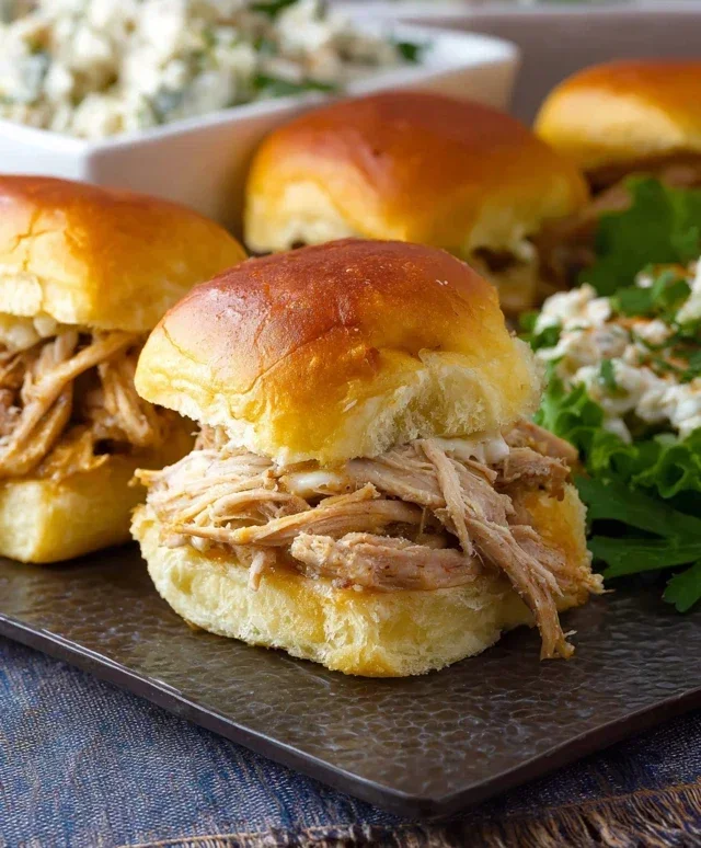 Crock Pot Mississippi Chicken Sliders