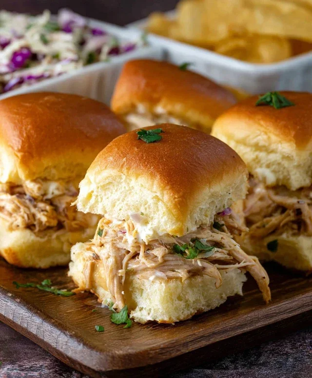 Crock Pot Mississippi Chicken Sliders