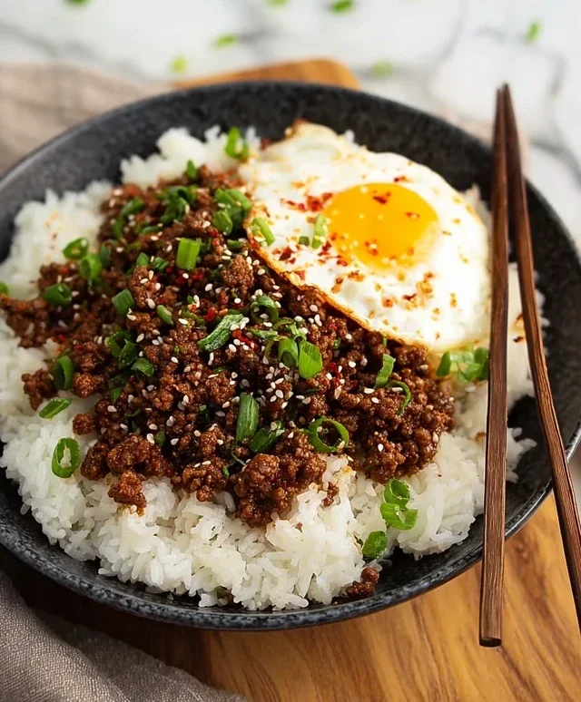 Korean Ground Beef Bowl (25-Minutes)