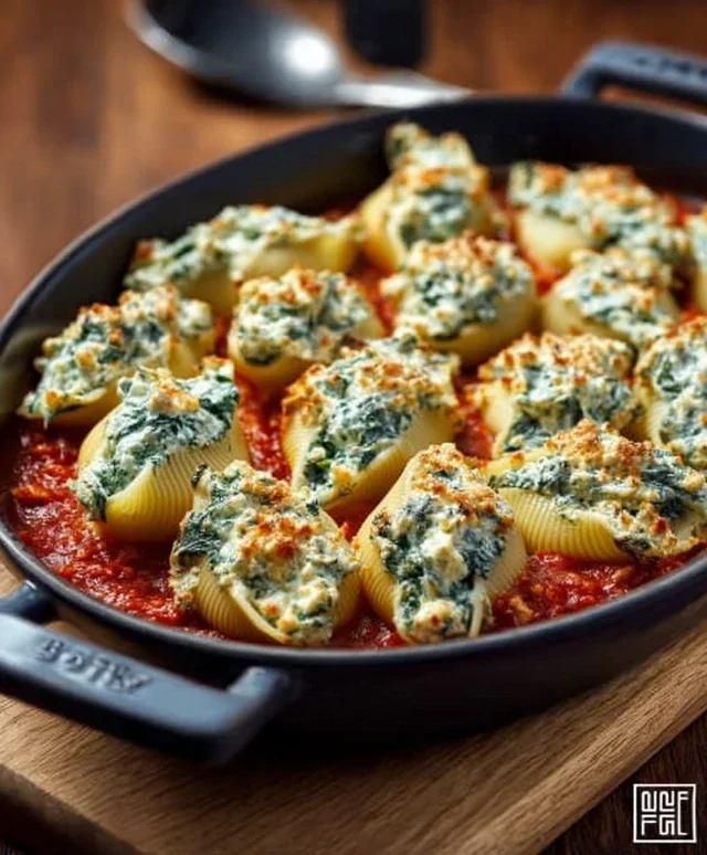 Spinach and Ricotta Stuffed Shells Recipe