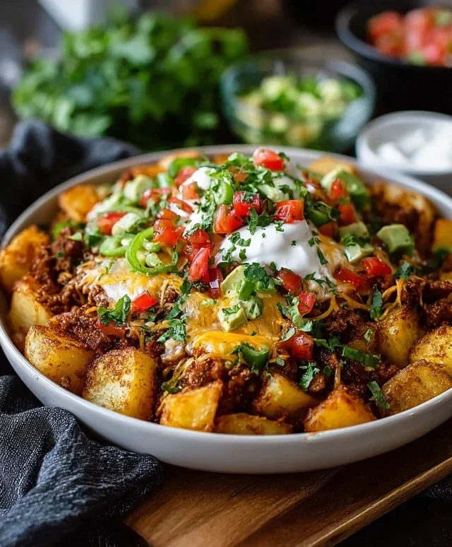 Loaded Potato Taco Bowl