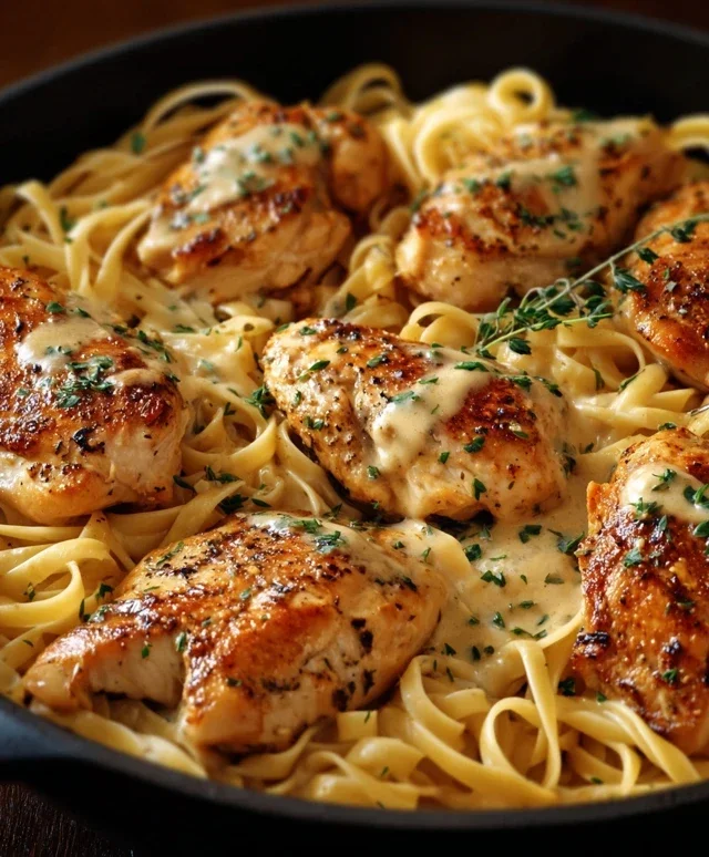 One-Pan Chicken with Buttered Noodles
