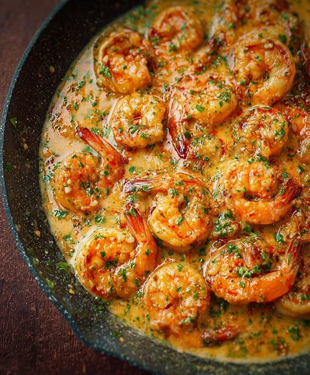 Creamy Garlic Shrimp (15 mins)