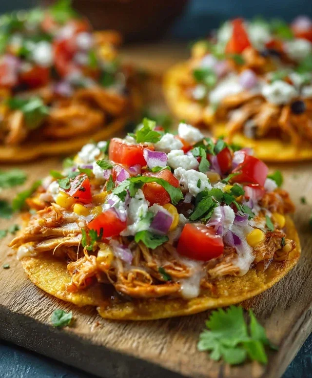 Mexican Rotisserie Chicken Tostadas