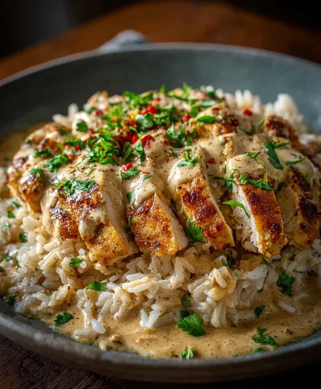 High Protein Creamy Cajun Chicken Rice