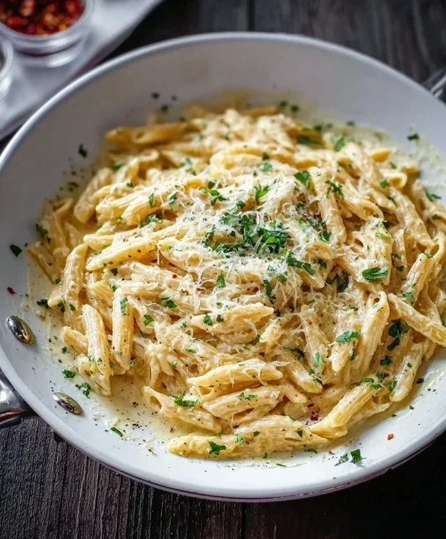 One Pot Creamy Garlic Pasta (Just 20 Minutes!)