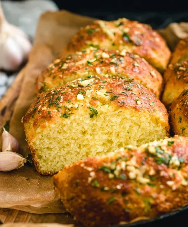 Garlic Butter Keto Bread