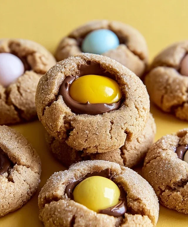 Cadbury Egg Kiss Cookies